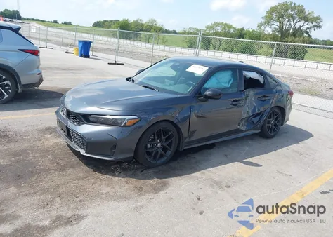 2025 Honda Civic Sport z USA, uszkodzony, nr VIN 2HGFE2F57SH506919